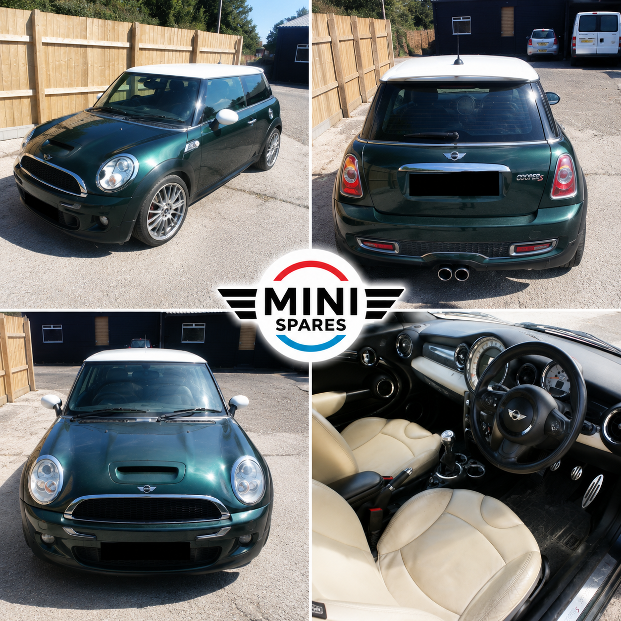 2010 BMW MINI COOPER S R56 R57 BREAKING / SPARES 1.6 TURBO N18 GREEN