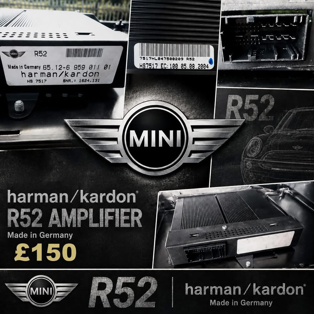 Bmw Mini Cooper / One / S r52 Harmon Kardon amplifier